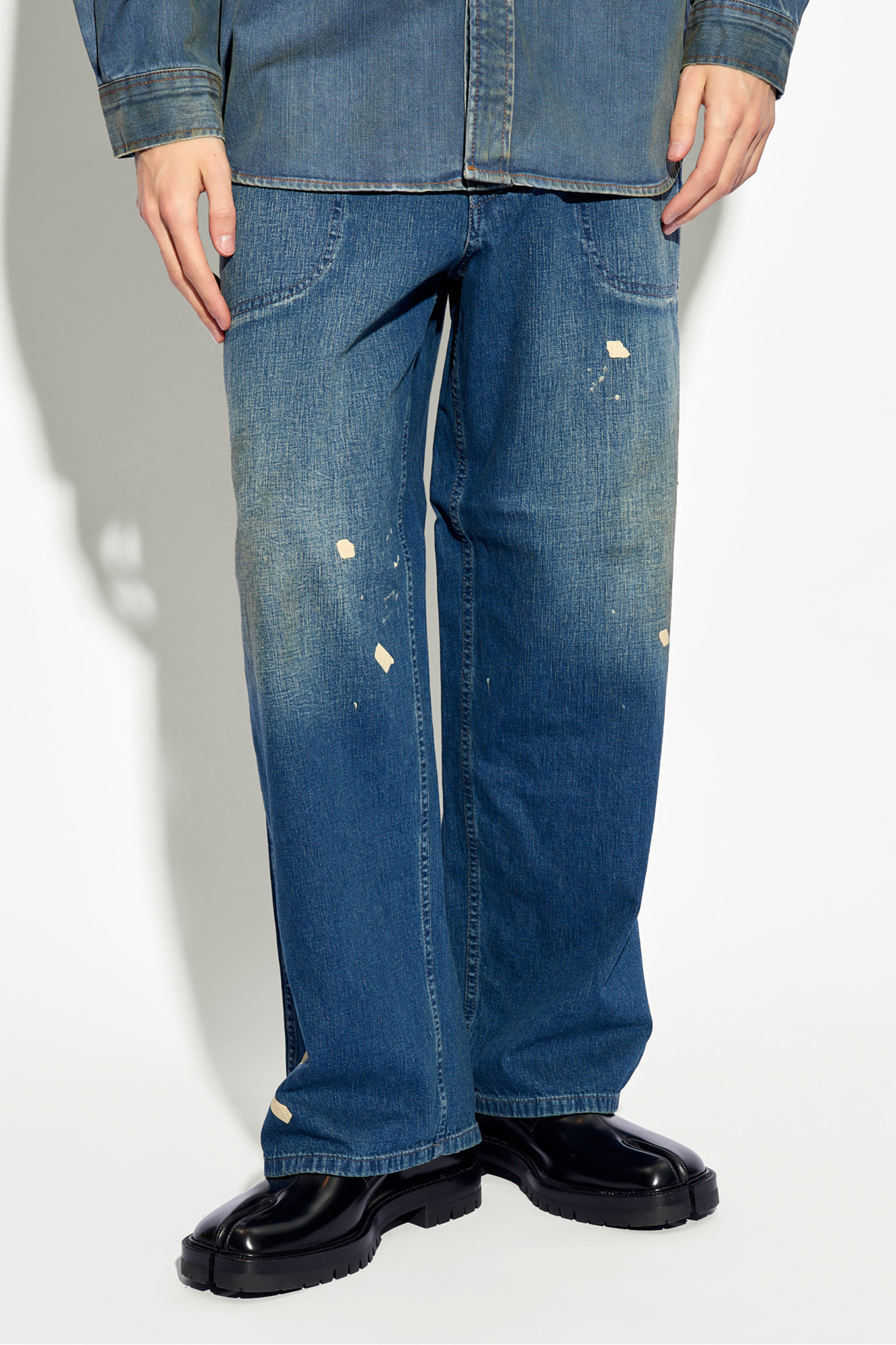 Maison margiela clearance paint splatter jeans